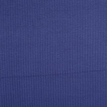 Rippenjersey - uni, marine